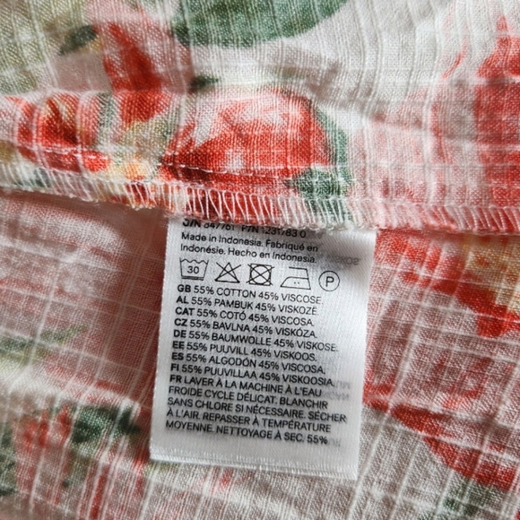 H&M Floral Flared Skirt Dress - Size M - Picture 7 of 7